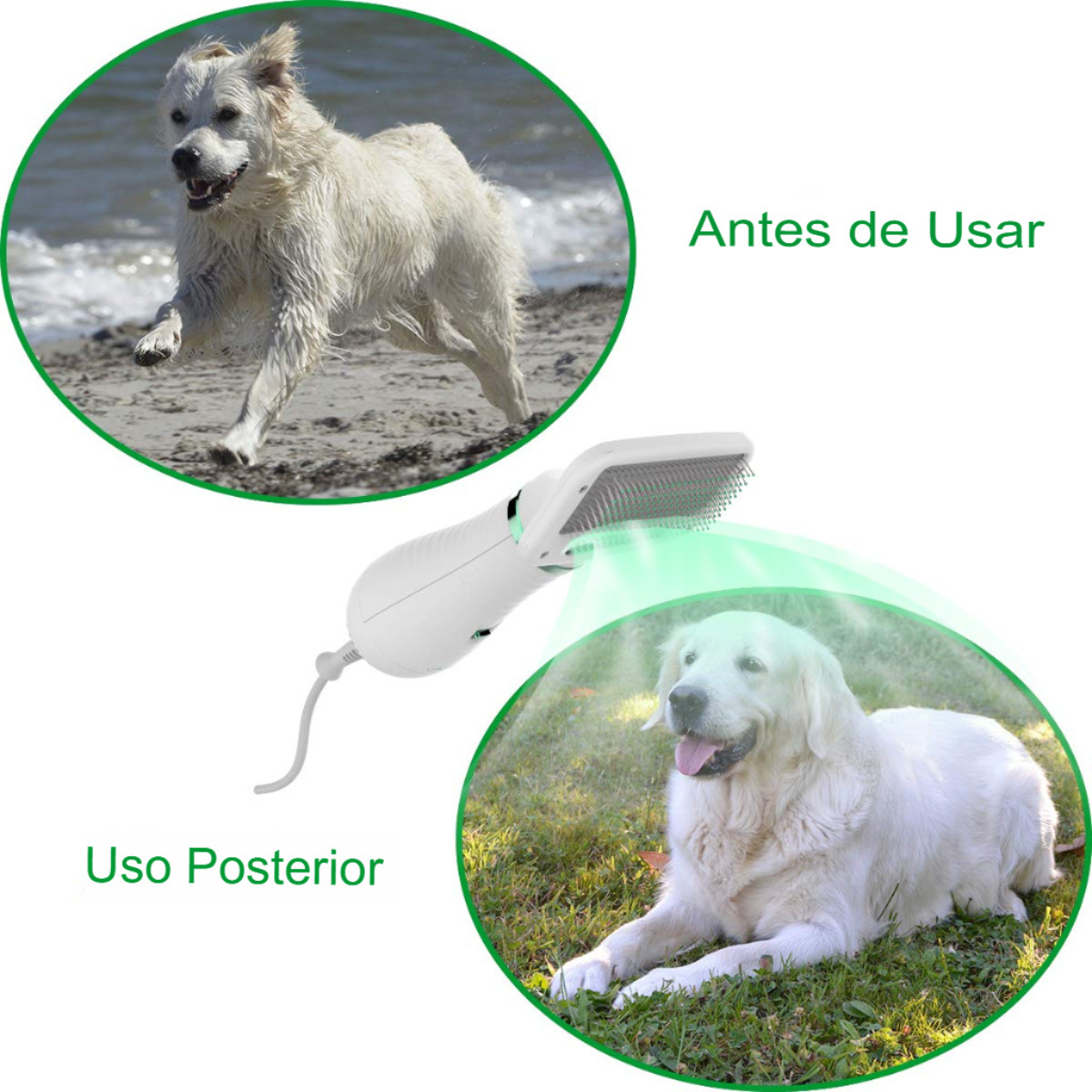 Cepillo para Desenredar Mascotas